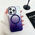 thumbnail image 1 of Allytech iPhone 15 Pro Max Mangetic Case, Gradient Color Design Shockproof Anti-Scratch Bumper Drop Resistant Phone Case Cover for Apple iPhone 15 Pro Max, Purple, 1 of 1