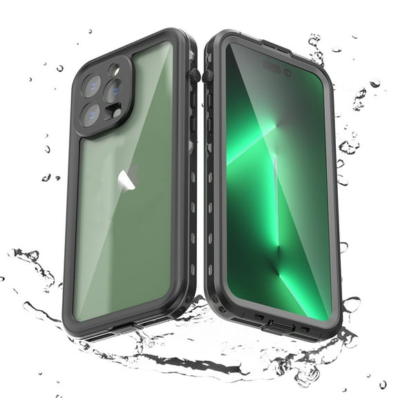 Allytech iPhone 15 Pro Max Waterproof Case, With Build in Screen Protector IP68 Waterproof Slim Fit Full Body Protective Wireless Charging Anti-Scratch Dustproof Phone Case for Apple iPhone 15 Pro Max