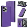 thumbnail image 1 of Allytech iPhone 15 Pro Wallet Case, Premium PU Leather RFID Blocking Cards Holder Flip Cover Stand Shockproof Anti-Scratch Phone Case for Apple iPhone 15 Pro - Purple, 1 of 6