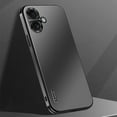 thumbnail image 1 of Allytech iPhone 16 Case Cover, Ultra Slim Fit Lightweight Shockproof Anti-scratch Aluminum Metal Frame Case Camera Cover Bumper Case for Apple iPhone 16 6.1 Inch - Black, 1 of 8