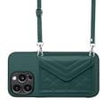 thumbnail image 1 of Allytech iPhone 16 Plus Case Wallet with Shoulder Strap, Luxury Back Cover for Girls Women PU Leather Shockproof Cards Holder Stand Magnetic Closure Phone Case for Apple iPhone 16 Plus, Green, 1 of 9