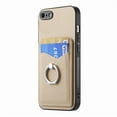 thumbnail image 1 of Allytech iPhone 7/8 /iPhone SE 2022/2020 Case with Ring Holder Kickstand,Weave Texture Slim Fit Wallet Case with Cards Holder Shockproof Bumper Phone Case Cover for Apple iPhone SE 3rd 2nd Gen - Khaki, 1 of 14