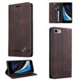 thumbnail image 1 of Allytech iPhone 7 Case, iPhone 8 Case, iPhone SE 2020 Case, PU Leather Kickstand Wallet Card RFID Blocking Magnetic Folio Holder, Book Style Anti-Scratch Phone Case For iPhone 7/8/SE 2020,Brown, 1 of 14