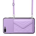 thumbnail image 1 of Allytech iPhone 7 Plus/ 8 Plus Case Wallet with Shoulder Strap, Luxury Back Cover for Girls Women PU Leather Shockproof Cards Holder Stand Magnetic Closure Case for Apple iPhone 7 Plus/ 8 Plus, Purple, 1 of 9