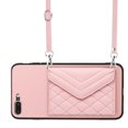 thumbnail image 1 of Allytech iPhone 7 Plus/ 8 Plus Case Wallet with Shoulder Strap, Luxury Back Cover for Girls Women PU Leather Shockproof Cards Holder Stand Magnetic Closure Case for Apple iPhone 7 Plus/ 8 Plus,Pink, 1 of 9
