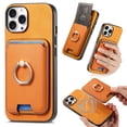 thumbnail image 1 of Allytech iPhone 8 Plus/7 Plus Case, Detachable Magnetic Wallet Case with Card Holder & Ring Stand, Support Car Mount, Premium PU Leather Shockproof Durable Protective Slim Case Cover - Yellow, 1 of 11