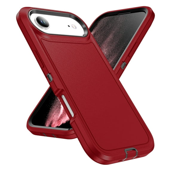 Allytech iPhone Air Case, Military Grade Protective Shockproof Hybrid PC TPU Drop Proof Anti-scratch Anti-Fingerprint Slim Case Shell Back Cover for Apple iPhone Air - Red