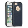 thumbnail image 1 of Allytech iPhone SE 2022 Case, iPhone SE 2020 Case, Premium PU Leather Protective Shockproof Anti-Scratch Logo Show Case Cover for Apple iPhone SE 3rd 2nd Generation 4.7" Phone - Blue, 1 of 4