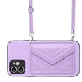 thumbnail image 1 of Allytech iPhone XR Case Wallet with Shoulder Strap, Luxury Back Cover for Girls Women PU Leather Shockproof Cards Holder Stand Magnetic Closure Phone Case for Apple iPhone XR, Purple, 1 of 9