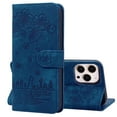 thumbnail image 1 of Allytech iPhone13 case , Wallet Card Cash Slots CUTE CAT STYLE PU Premium Leather Magnetic Flip Kickstand Shockproof Ultra-Slim Cover for iPhone 13 6.1 inch,Blue, 1 of 7