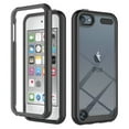 thumbnail image 1 of Allytech iPod Touch Case with Build-in Screen Protector, Only Compatible with iPad Touch 7th 6th 5th Gen, Full Body Protective Shockproof Clear Back Shell Cover for Apple iPod Touch 5 6 7 - Black, 1 of 6