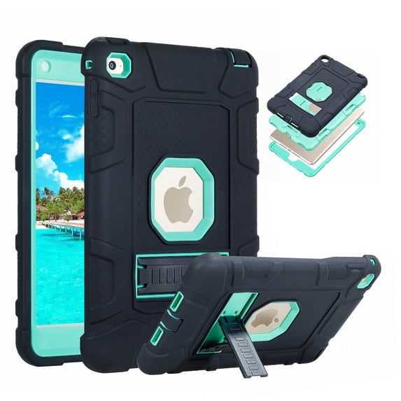 Allytech kickstand Mini Dual Layers ipad Tablet Case, Black