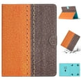 thumbnail image 1 of Allytech stitching multicolor Tablet Case Compatible with 9-10.1 inch Universal Tablet Case,PU Leather Folio With shockproof kickstand for Table Case 9-10.1 inch,Orange, 1 of 6