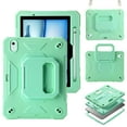 thumbnail image 1 of Allytechgrou Rugged Case for Apple Air 11 Inch M3 M2 2025 2024, Heavy Duty Shockproof Kickstand Handle Design with Shoulder Strap Kids Friendly Drop Protection Case for iPad Air 11", Mintgreen, 1 of 5