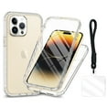 thumbnail image 1 of AllytechgrouP iPhone 14 Pro Max Case with Lanyard, Shockproof Clear Phone Case for Apple iPhone 14 Pro Max, Dual-Layer Anti-Yellow TPU Cover Slim Fit Protective Cover, Clear, 1 of 8
