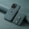 thumbnail image 1 of Allytechgroup 2 In 1 Detachable Wallet Case for Apple iPhone 16, Magnetic Back Cover Compatible with Magsafe & Car Mount Stand Protective Slim Fit for Women Men, Blue, 1 of 1