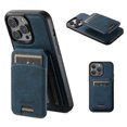 thumbnail image 1 of Allytechgroup 2 in 1 Detachable Wallet Case for iPhone 15 Pro with Card Slots Kickstand, Premium PU Leather Support MagSafe Wireless Charging, Magnetic Function Shockproof Case, Blue, 1 of 9