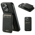 thumbnail image 1 of Allytechgroup 2 in 1 Detachable Wallet Case for iPhone 15 Pro with Card Slots Kickstand, Premium PU Leather Support MagSafe Wireless Charging, Magnetic Function Shockproof Case, Black, 1 of 9