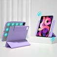 thumbnail image 1 of Allytechgroup 2 In 1 Tablet Case for Apple iPad 11th Gen 11" 2025/ iPad 10th Gen 10.9" 2022, Detachable Magnetic Clear Cover Slim Shell Auto Sleep Wake Support Apple Pencil Charging Stand Case,Purple, 1 of 11