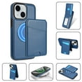 thumbnail image 1 of Allytechgroup 2 In 1 Wallet Case for Apple iPhone 15, Detachable Cards Holder Compatible with Magsafe Anti-Scratch Bumper Shockproof Drop Protection Phone Case for Women Men, Blue, 1 of 10