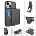 thumbnail image 1 of Allytechgroup 2 In 1 Wallet Case for Apple iPhone 15 Plus, Detachable Cards Holder Compatible with Magsafe Anti-Scratch Bumper Shockproof Drop Protection Phone Case for Women Men, Black, 1 of 10