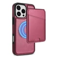 thumbnail image 1 of Allytechgroup 2 In 1 Wallet Case for Apple iPhone 15 Pro, Detachable Cards Holder Compatible with Magsafe Anti-Scratch Bumper Shockproof Drop Protection Phone Case for Women Men, Red, 1 of 10
