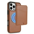 thumbnail image 1 of Allytechgroup 2 In 1 Wallet Case for Apple iPhone 15 Pro Max, Detachable Cards Holder Compatible with Magsafe Anti-Scratch Bumper Shockproof Drop Protection Phone Case for Women Men, Brown, 1 of 10