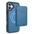 thumbnail image 1 of Allytechgroup 2 In 1 Wallet Case for Apple iPhone 16, Detachable Cards Holder Compatible with Magsafe Anti-Scratch Bumper Shockproof Drop Protection Phone Case for Women Men, Blue, 1 of 10