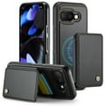 thumbnail image 1 of Allytechgroup 2 In 1 Wallet Case for Google Pixel 9A, Detachable Magnetic Back Cover Cards Holder Premium PU Leather Stand RFID Blocking Bumper Shockproof Case Cover for Google Pixel 9A, Black, 1 of 12