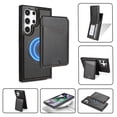 thumbnail image 1 of Allytechgroup 2 In 1 Wallet Case for Samsung Galaxy S23 Ultra, Detachable Cards Holder Compatible with Magsafe Anti-Scratch Bumper Shockproof Drop Protection Phone Case for Women Men, Black, 1 of 10