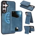 thumbnail image 1 of Allytechgroup 2 in 1 Wallet Case for Samsung Galaxy S24, Detachable Magnetic Back Cover with Cards Holder RFID Blocking [Compatible with Magsafe] Protective Retro PU Leather Shell, Blue, 1 of 11