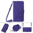 thumbnail image 1 of Allytechgroup 2 In 1 Wallet Case for Samsung Galaxy S24, Detachable Shoulder Strap Bumper Anti-Scratch Cards Slots RFID Blocking Flip Stand Phone Case Cover for Galaxy S24, Purple, 1 of 10