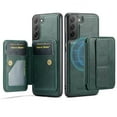 thumbnail image 1 of Allytechgroup 2 in 1 Wallet Case for Samsung Galaxy S25, Detachable Magnetic Cover Compatible with Magsafe Premium PU Leather Cards Holder Shockproof Bumper Phone Case for Women Men, Green, 1 of 9