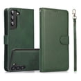 thumbnail image 1 of Allytechgroup 2 In 1 Wallet Case for Samsung Galaxy S25 Ultra, RFID Blocking Detachable Back Cover Shockproof Protective Cards Holder Hand Wrist Phone Case for Samsung Galaxy S25 Ultra, Green, 1 of 6