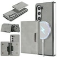 thumbnail image 1 of Allytechgroup 2 in 1 Wallet Case for Samsung Galaxy Z Fold 5, Detachable Cards Holder [Compatible with Magsafe] Shockproof Anti-Scratch Slim Fit Shell Cover for Galaxy Z Fold 5, Gray, 1 of 11