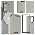 thumbnail image 1 of Allytechgroup 2 in 1 Wallet Case for Samsung Galaxy Z Fold 7, Detachable Magnetic Cards Slots Shockproof Wireless Charging Support Anti-Scratch PU Leather Phone Cover for Galaxy Z Fold 7, Gray, 1 of 11