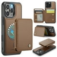 thumbnail image 1 of Allytechgroup 2 In 1 Wallet Case for iPhone 16 Pro Max, Detachable Magnetic Back Cover Cards Holder Premium PU Leather Stand RFID Blocking Bumper Shockproof Case Cover for iPhone 16 Pro Max, Brown, 1 of 10