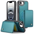 thumbnail image 1 of Allytechgroup 2 In 1 Wallet Case for iPhone 16e, Detachable Magnetic Back Cover Cards Holder Premium PU Leather Stand RFID Blocking Bumper Shockproof Case Cover for iPhone 16e, Blue, 1 of 11