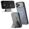 thumbnail image 1 of Allytechgroup 2 in 1 Wallet Case for iPhone 17 Pro, Detachable Magnetic Cover Compatible with Magsafe Premium PU Leather Cards Holder Shockproof Bumper Phone Case for Women Men, Gray, 1 of 9