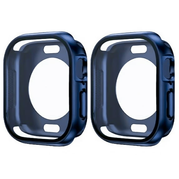 Allytechgroup 2 Pack Case for Apple Watch Series 10 42mm, with Screen Protector Full Body Shockproof Anti-Scratch Dustproof Bumper Rugged Case Cover for iWatch Series 10 42mm, Blue