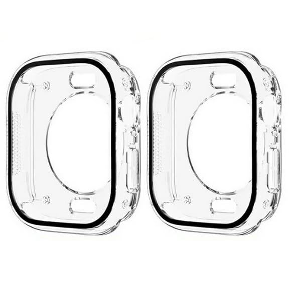 Allytechgroup 2 Pack Case for Apple Watch Series 10 42mm, with Screen Protector Full Body Shockproof Anti-Scratch Dustproof Bumper Rugged Case Cover for iWatch Series 10 42mm, Clear