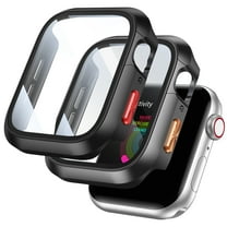 Allytechgroup 2 Pack Case Compatible for Apple Watch Series 11/ Series 10 42mm Screen Protector, Full Hard PC Scratch Resistant Bumper Protective Cover for iWatch Series 11/10 42mm, Gun Black