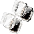 thumbnail image 1 of Allytechgroup [2 Pack] Glitter Case with Screen Protector for Apple Watch Series 10 46mm, Full Body Protective Tempered Glass HD Clear Screen Protector  Cover with Bling Rhinestone for Girls Women, 1 of 7