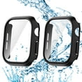 thumbnail image 1 of Allytechgroup [2 Pack] Waterproof Case Cover for Apple Watch Series 10 42mm, with Screen Protector Full Body Shockproof Anti-Scratch HD Clear Dustproof Case for iWatch Series 10 42mm, Black, 1 of 9