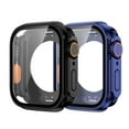 thumbnail image 1 of Allytechgroup 2 Pack for iWatch Series 11/ Series 10 46mm Screen Protector Case, Support Wireless Charging Waterproof Shockproof Protective Cover Bumper Protector for Women Men, Darkblue+Black, 1 of 11
