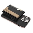 thumbnail image 1 of Allytechgroup 2-in-1 Magnetic Wallet Case for Apple iPhone 12 Pro Max, Detachable Card Holder with Zipper Pocket RFID Blocking Kickstand PU Leather Protective Flip Cover with 6 Slots, Black, 1 of 6