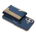 thumbnail image 1 of Allytechgroup 2-in-1 Magnetic Wallet Case for Apple iPhone 16 Plus, Detachable Card Holder with Zipper Pocket RFID Blocking Kickstand PU Leather Protective Flip Cover with 6 Slots, Darkblue, 1 of 6