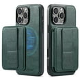 thumbnail image 1 of Allytechgroup 2-in-1 Wallet Case for Apple iPhone 12 Pro Max, Detachable Cards Holder Magnetic Back Cover Premium PU Leather Shockproof Phone Case for Women Men, Green, 1 of 11