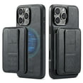 thumbnail image 1 of Allytechgroup 2-in-1 Wallet Case for Apple iPhone 14 Pro Max, Detachable Cards Holder Magnetic Back Cover Premium PU Leather Shockproof Phone Case for Women Men, Black, 1 of 10