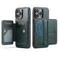 thumbnail image 1 of Allytechgroup 2-in-1 Wallet Case for Apple iPhone 15, Detachable Cards Holder Magnetic Back Cover Premium PU Leather Shockproof Phone Case for Women Men, Green, 1 of 11